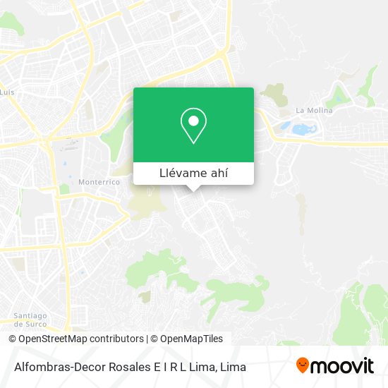 Mapa de Alfombras-Decor Rosales E I R L Lima