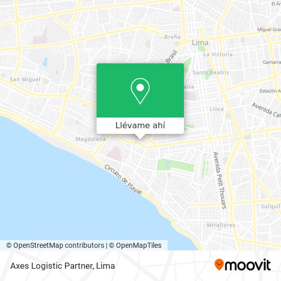 Mapa de Axes Logistic Partner