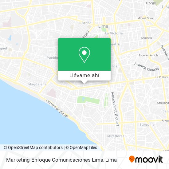 Mapa de Marketing-Enfoque Comunicaciones Lima