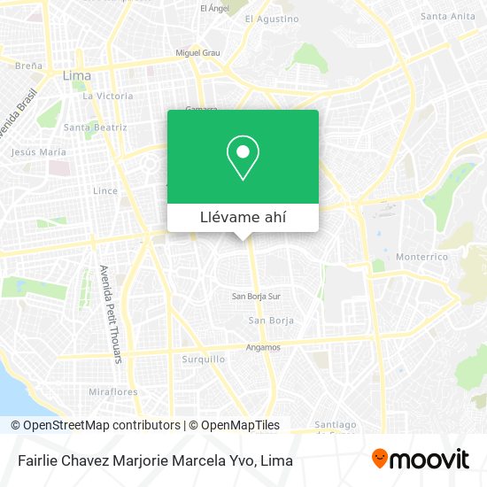 Mapa de Fairlie Chavez Marjorie Marcela Yvo