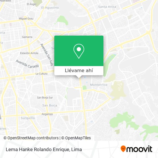 Mapa de Lema Hanke Rolando Enrique
