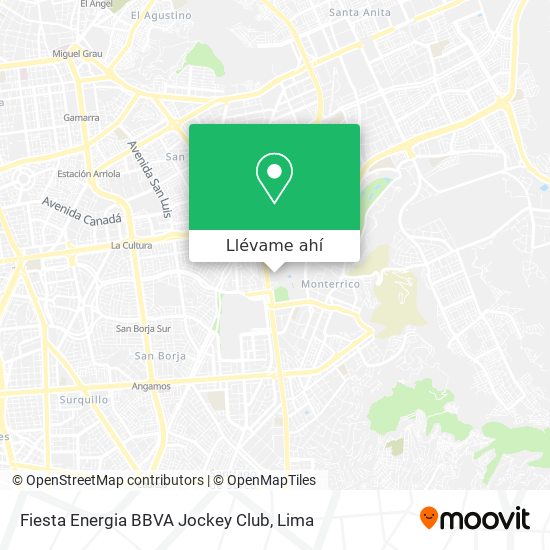Mapa de Fiesta Energia BBVA Jockey Club