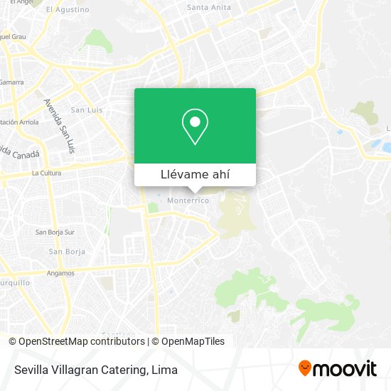 Mapa de Sevilla Villagran Catering