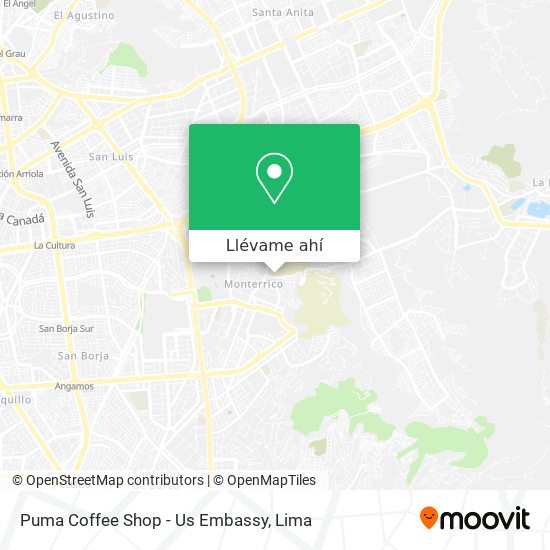 Mapa de Puma Coffee Shop - Us Embassy