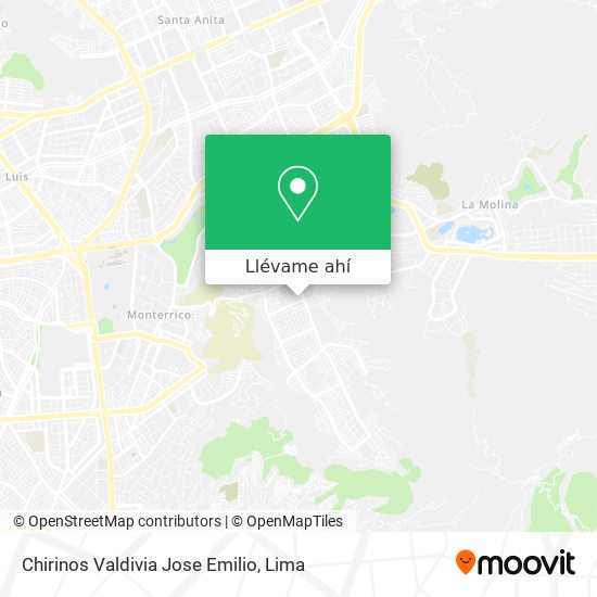 Mapa de Chirinos Valdivia Jose Emilio