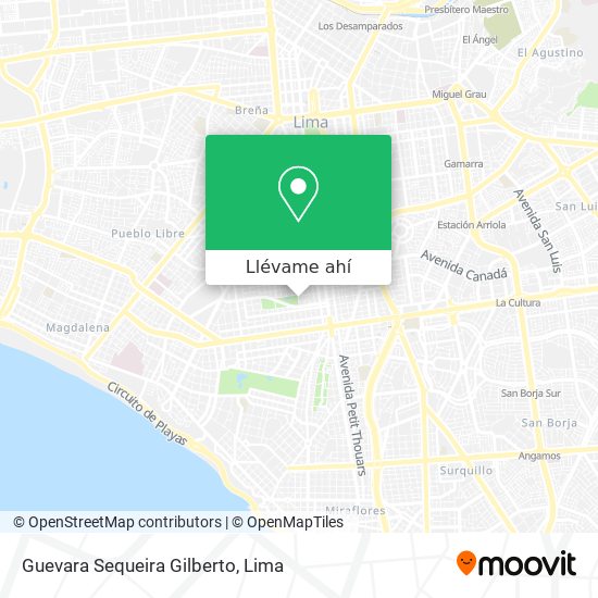 Mapa de Guevara Sequeira Gilberto