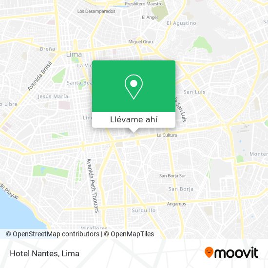 Mapa de Hotel Nantes