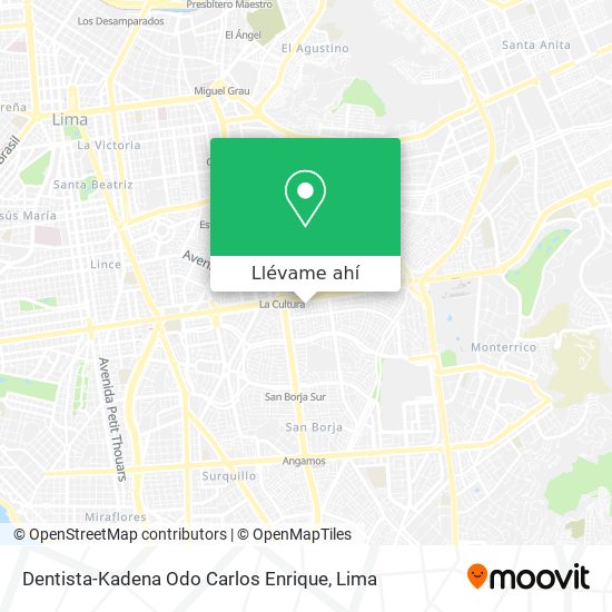 Mapa de Dentista-Kadena Odo Carlos Enrique