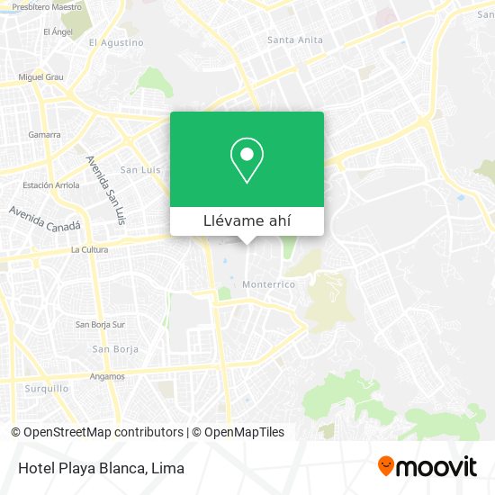 Mapa de Hotel Playa Blanca