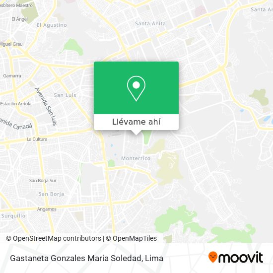 Mapa de Gastaneta Gonzales Maria Soledad