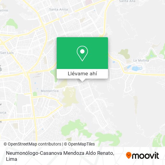 Mapa de Neumonólogo-Casanova Mendoza Aldo Renato