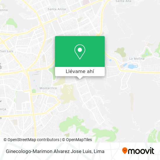 Mapa de Ginecologo-Marimon Alvarez Jose Luis