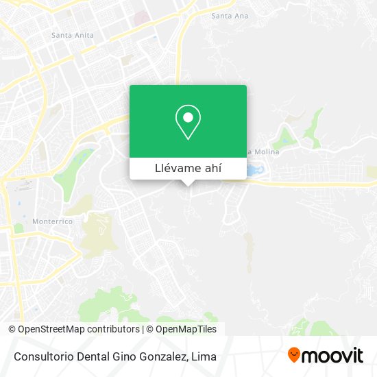 Mapa de Consultorio Dental Gino Gonzalez