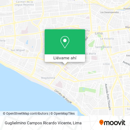 Mapa de Guglielmino Campos Ricardo Vicente