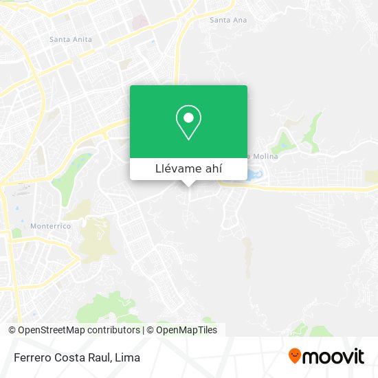 Mapa de Ferrero Costa Raul