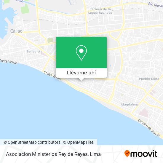 Mapa de Asociacion Ministerios Rey de Reyes