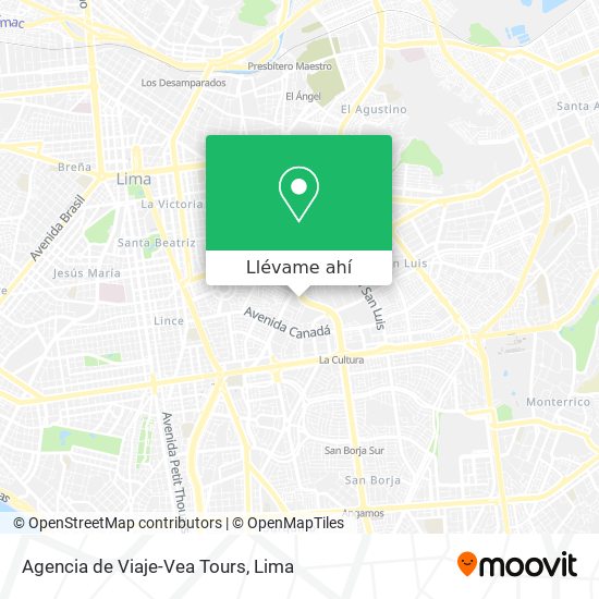 Mapa de Agencia de Viaje-Vea Tours