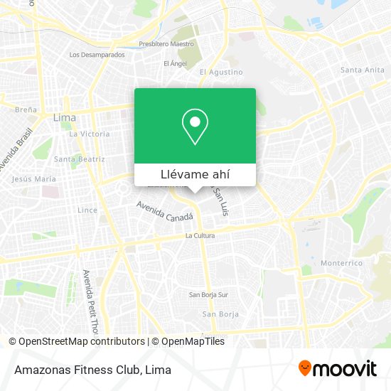 Mapa de Amazonas Fitness Club