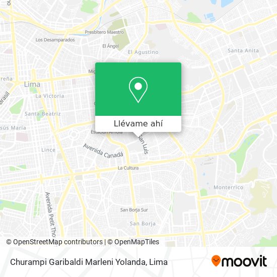 Mapa de Churampi Garibaldi Marleni Yolanda