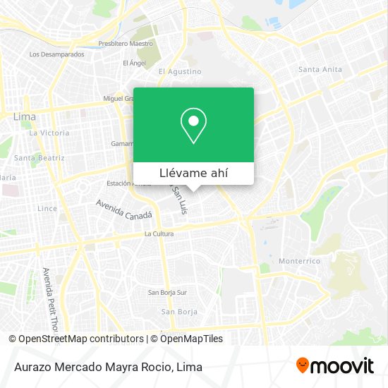 Mapa de Aurazo Mercado Mayra Rocio