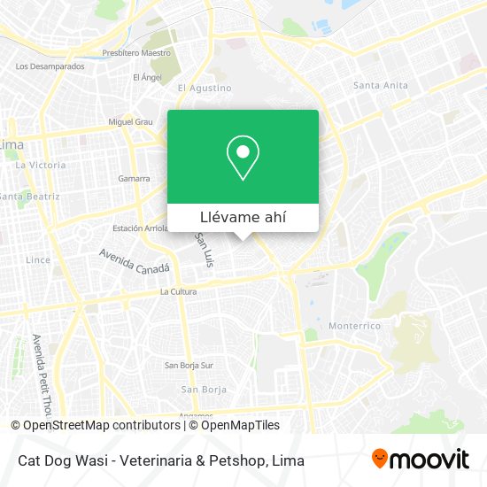 Mapa de Cat Dog Wasi - Veterinaria & Petshop