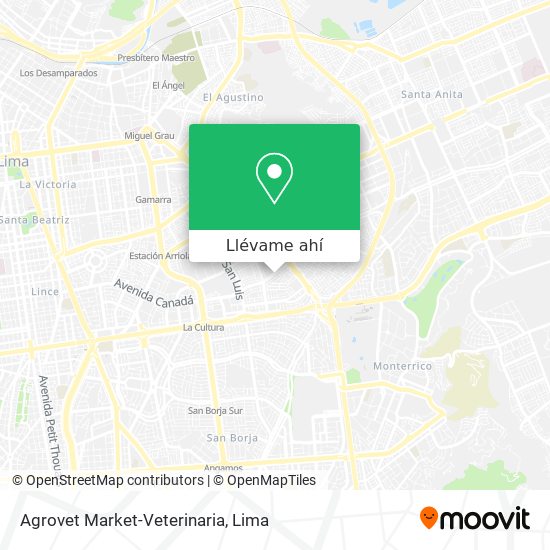 Mapa de Agrovet Market-Veterinaria