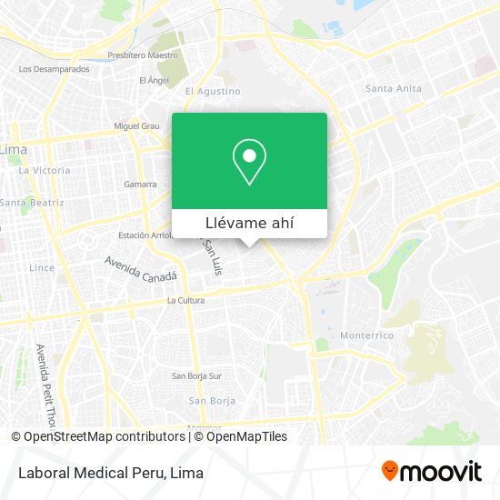 Mapa de Laboral Medical Peru