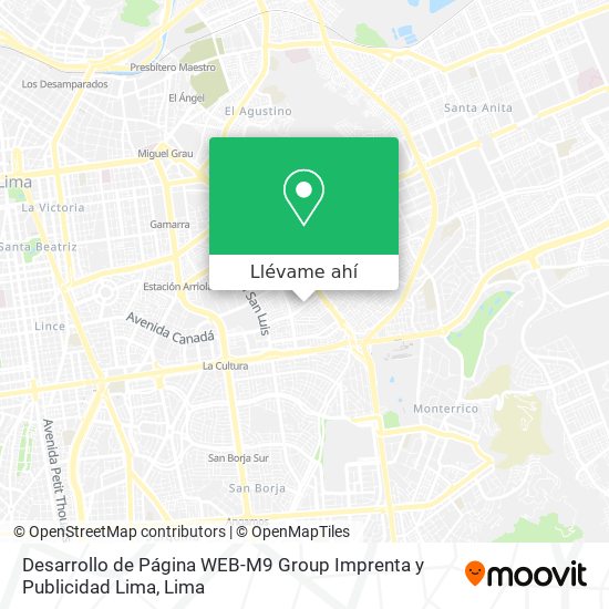 Mapa de Desarrollo de Página WEB-M9 Group Imprenta y Publicidad Lima