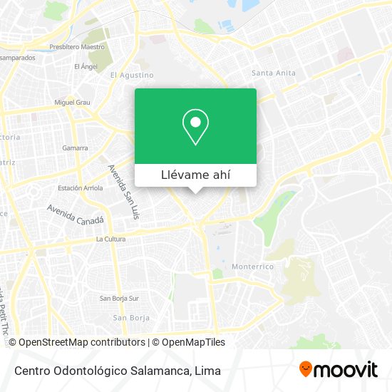 Mapa de Centro Odontológico Salamanca
