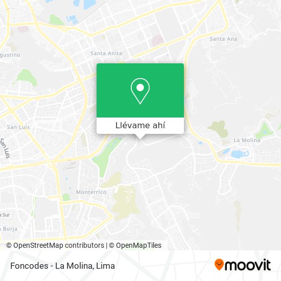 Mapa de Foncodes - La Molina