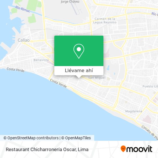 Mapa de Restaurant Chicharronería Oscar