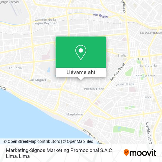 Mapa de Marketing-Signos Marketing Promocional S.A.C Lima