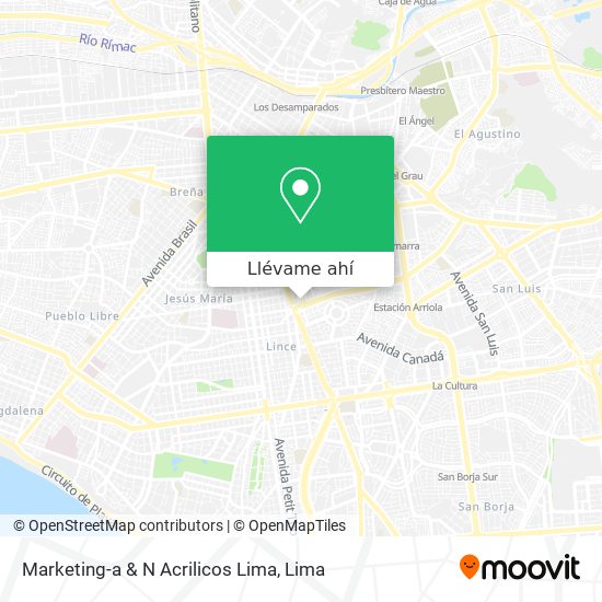 Mapa de Marketing-a & N Acrilicos Lima