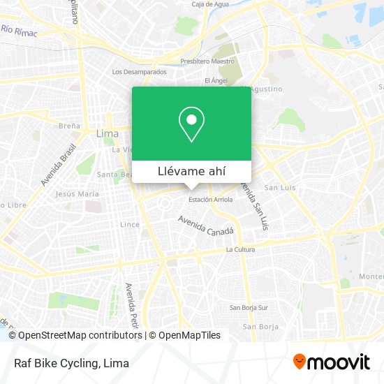 Mapa de Raf Bike Cycling