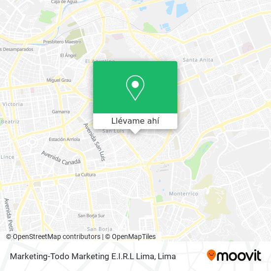 Mapa de Marketing-Todo Marketing E.I.R.L Lima