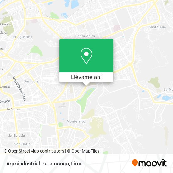 Mapa de Agroindustrial Paramonga