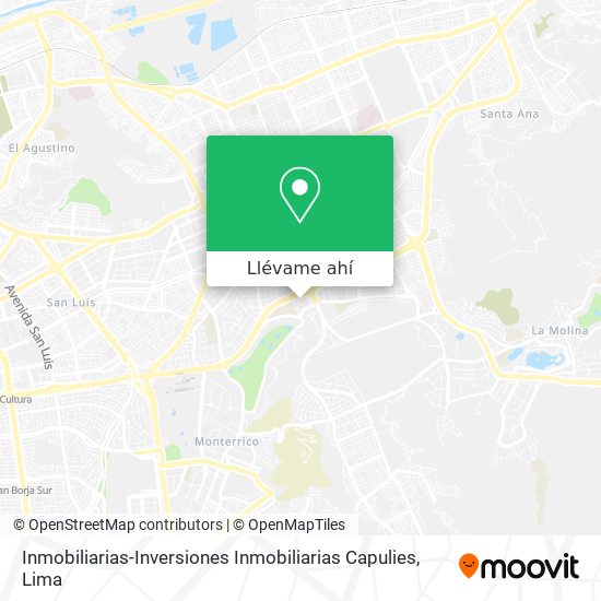 Mapa de Inmobiliarias-Inversiones Inmobiliarias Capulies