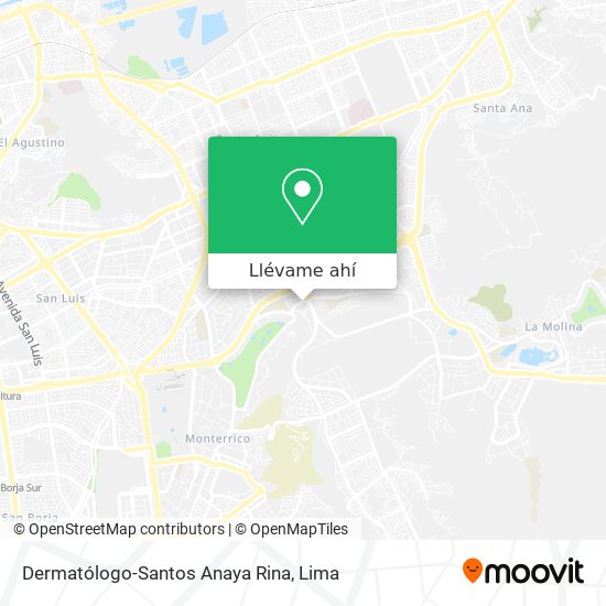 Mapa de Dermatólogo-Santos Anaya Rina