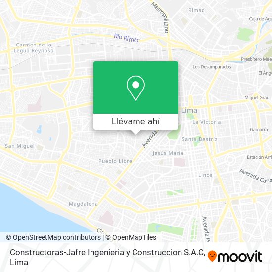 Mapa de Constructoras-Jafre Ingenieria y Construccion S.A.C