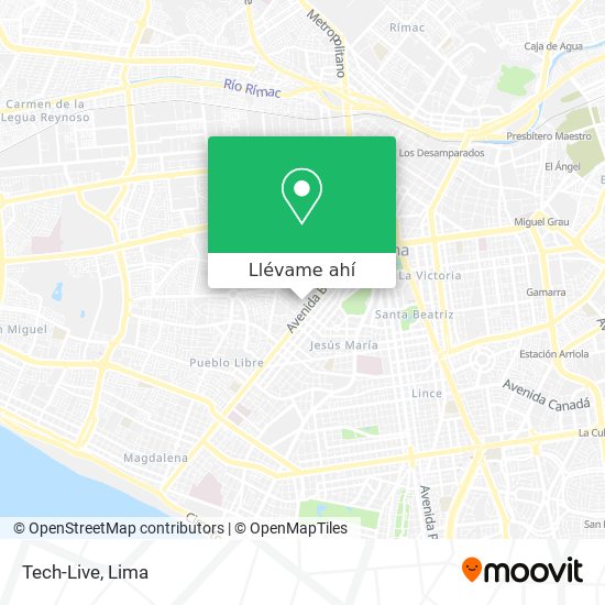 Mapa de Tech-Live