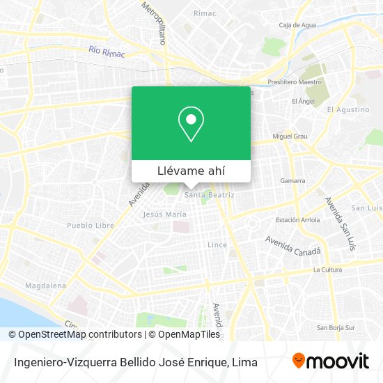 Mapa de Ingeniero-Vizquerra Bellido José Enrique