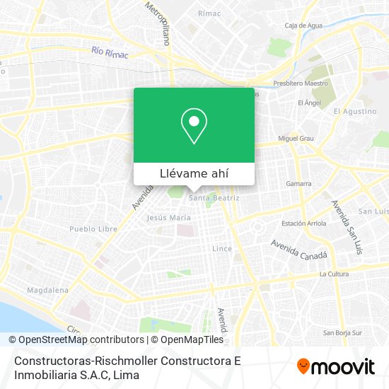 Mapa de Constructoras-Rischmoller Constructora E Inmobiliaria S.A.C