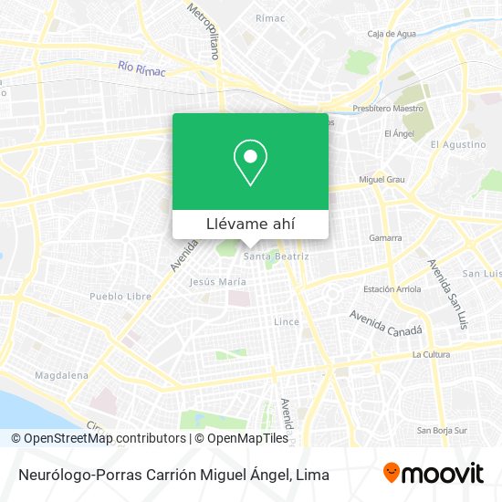 Mapa de Neurólogo-Porras Carrión Miguel Ángel