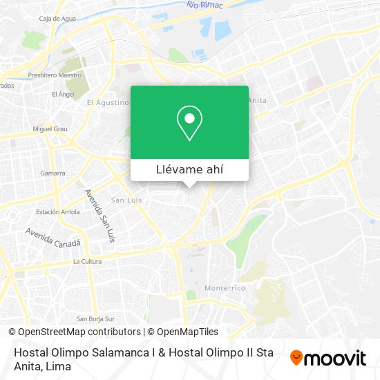 Mapa de Hostal Olimpo Salamanca I & Hostal Olimpo II Sta Anita