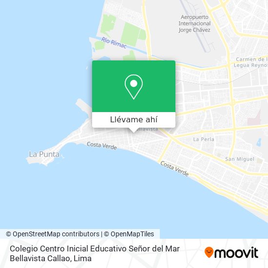 Mapa de Colegio Centro Inicial Educativo Señor del Mar Bellavista Callao