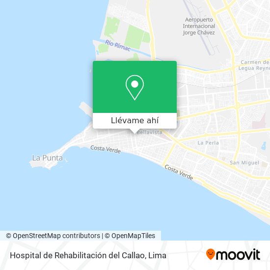 Mapa de Hospital de Rehabilitación del Callao