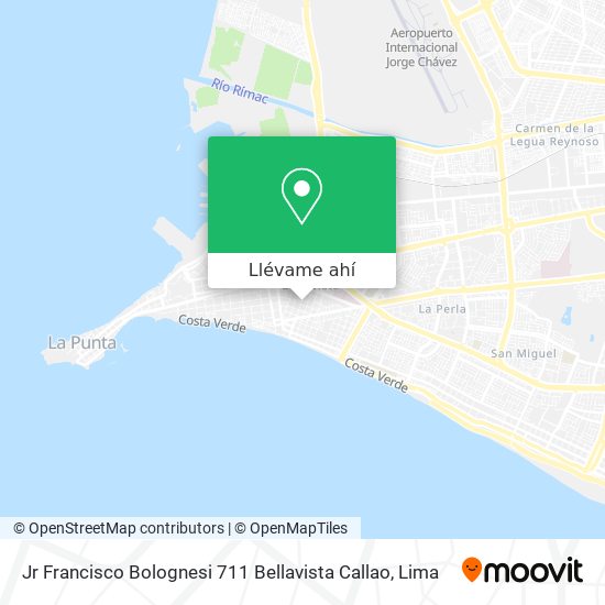 Mapa de Jr Francisco Bolognesi 711 Bellavista Callao
