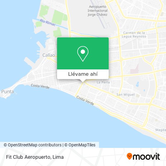 Mapa de Fit Club Aeropuerto