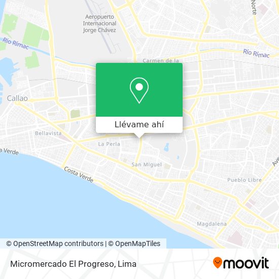 Mapa de Micromercado El Progreso