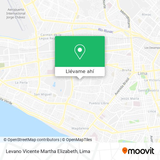 Mapa de Levano Vicente Martha Elizabeth